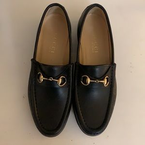 Black Gucci Leather Loafers - 36 1/2 C